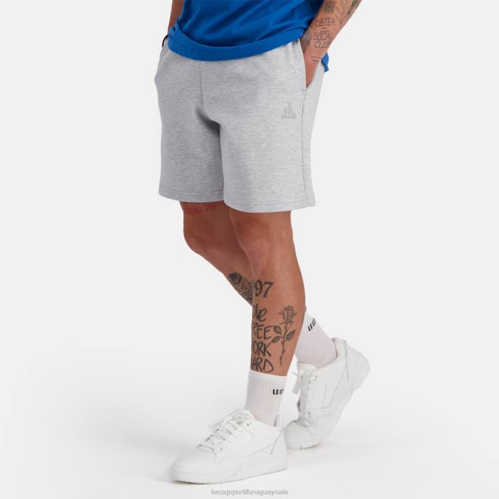 ropa XFVP218 hombres Le Coq Sportif pantalones cortos grises