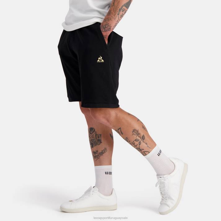 ropa XFVP223 hombres Le Coq Sportif pantalones cortos negros