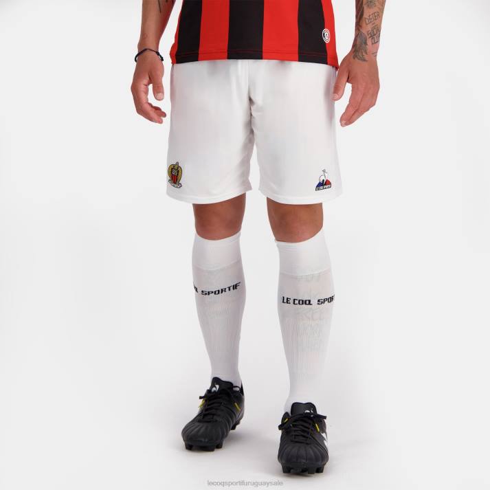 ropa XFVP226 hombres Le Coq Sportif pantalones cortos blancos