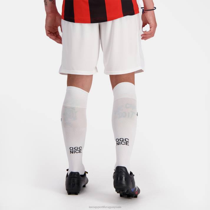 ropa XFVP226 hombres Le Coq Sportif pantalones cortos blancos