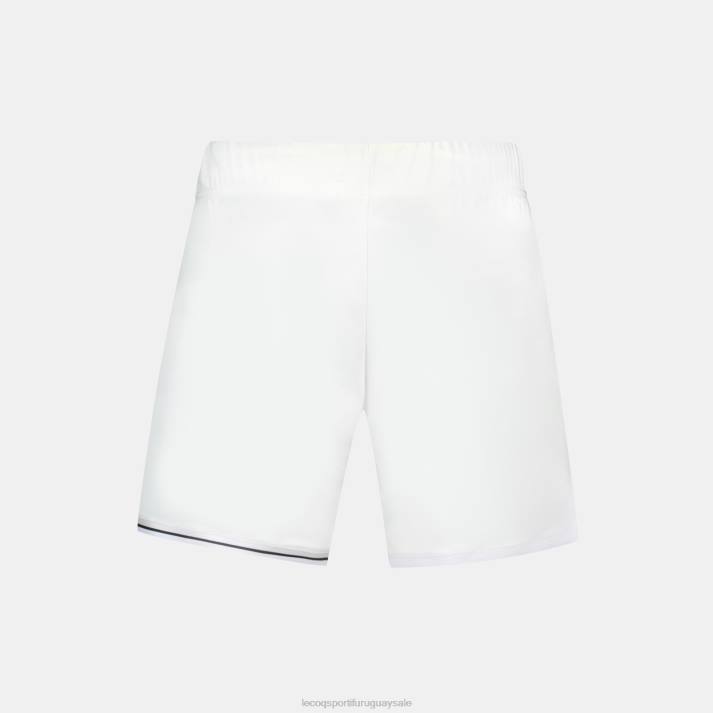 ropa XFVP228 hombres Le Coq Sportif pantalones cortos blancos