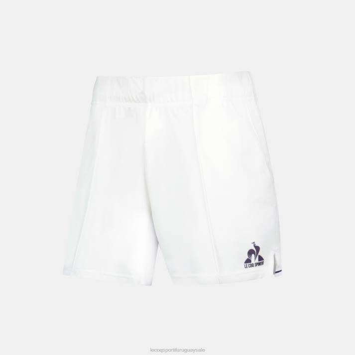 ropa XFVP228 hombres Le Coq Sportif pantalones cortos blancos