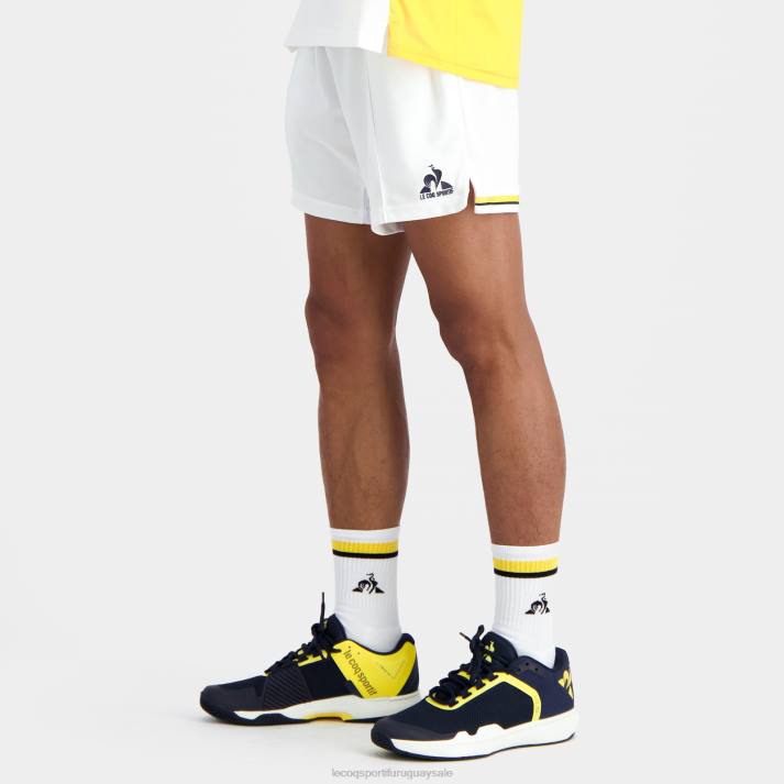ropa XFVP230 hombres Le Coq Sportif pantalones cortos blancos
