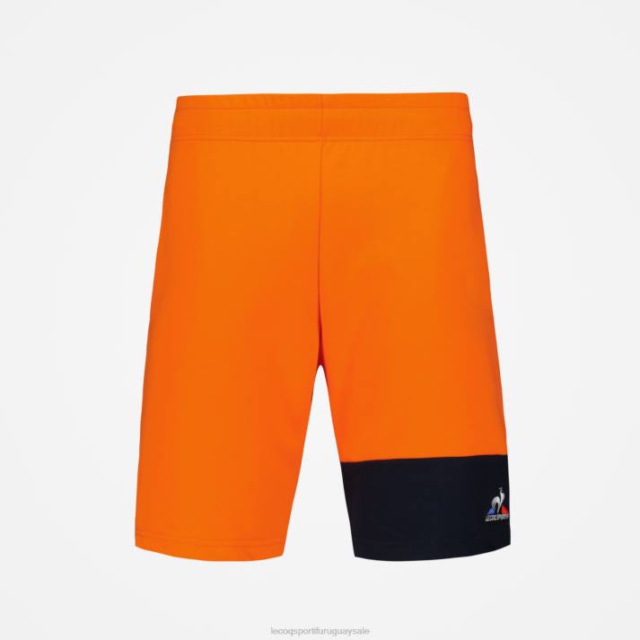 ropa XFVP231 hombres Le Coq Sportif pantalones cortos naranja