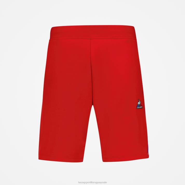 ropa XFVP233 hombres Le Coq Sportif pantalones cortos rojos