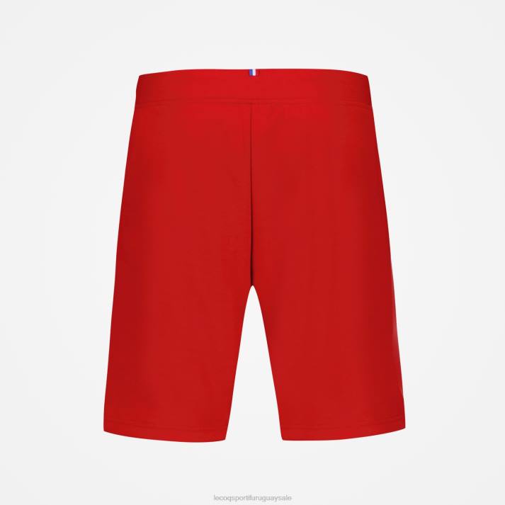 ropa XFVP233 hombres Le Coq Sportif pantalones cortos rojos