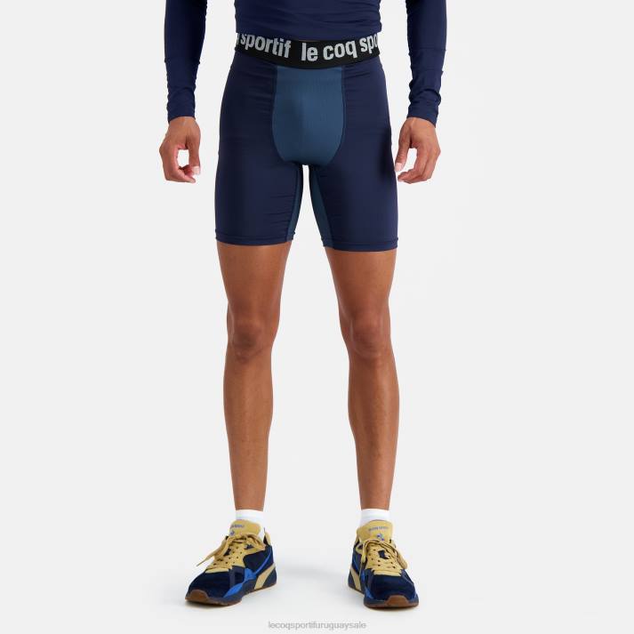 ropa XFVP512 hombres Le Coq Sportif pantalones cortos azul