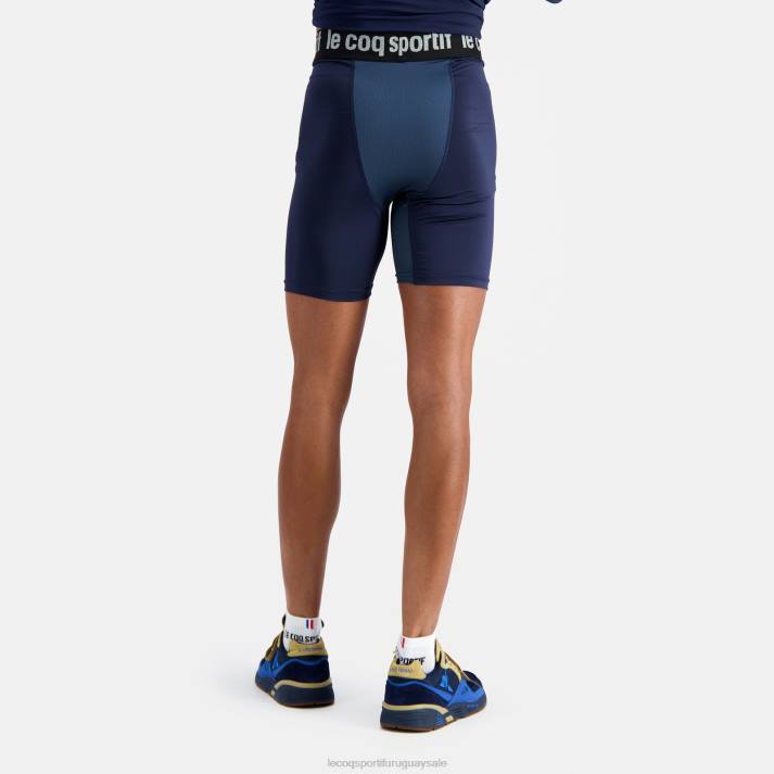 ropa XFVP512 hombres Le Coq Sportif pantalones cortos azul