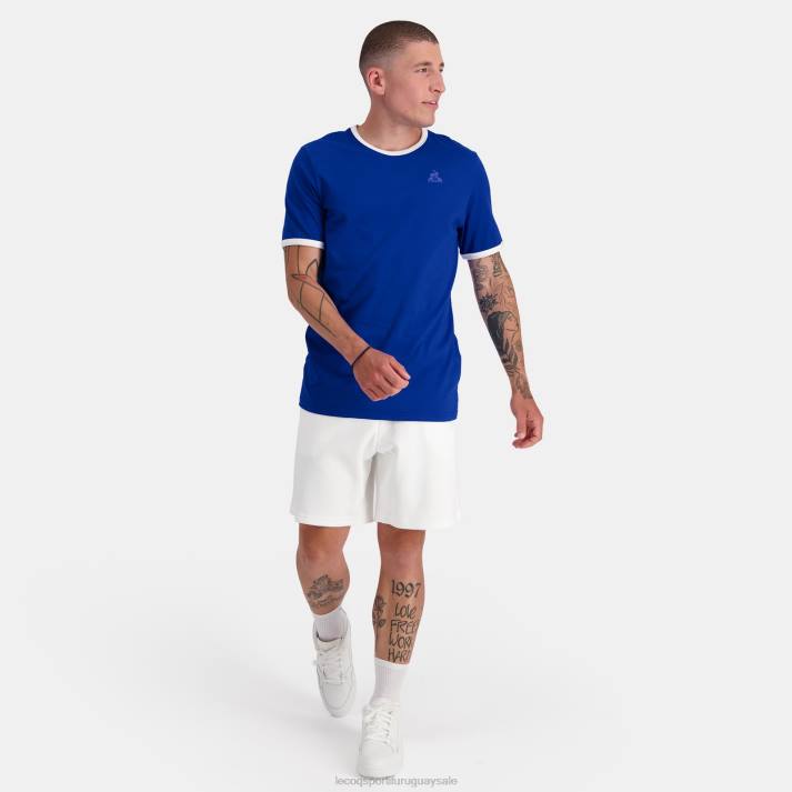 ropa XFVP139 hombres Le Coq Sportif camiseta de moda azul