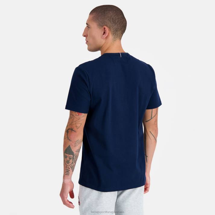 ropa XFVP140 hombres Le Coq Sportif camiseta de moda azul