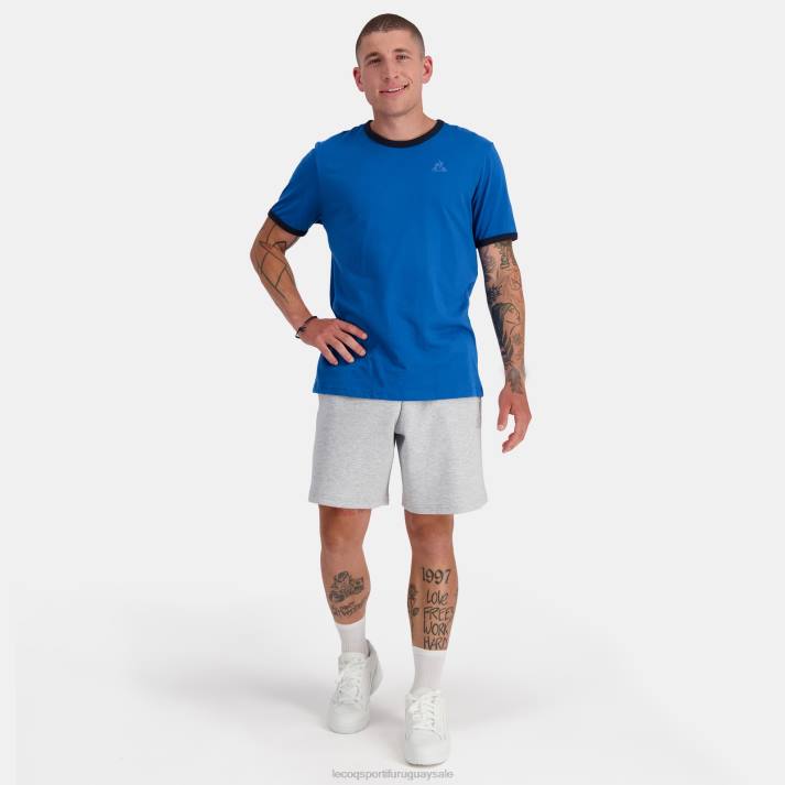 ropa XFVP145 hombres Le Coq Sportif camiseta de moda azul