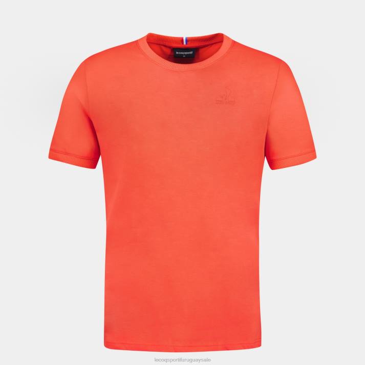 ropa XFVP152 hombres Le Coq Sportif camiseta de moda naranja