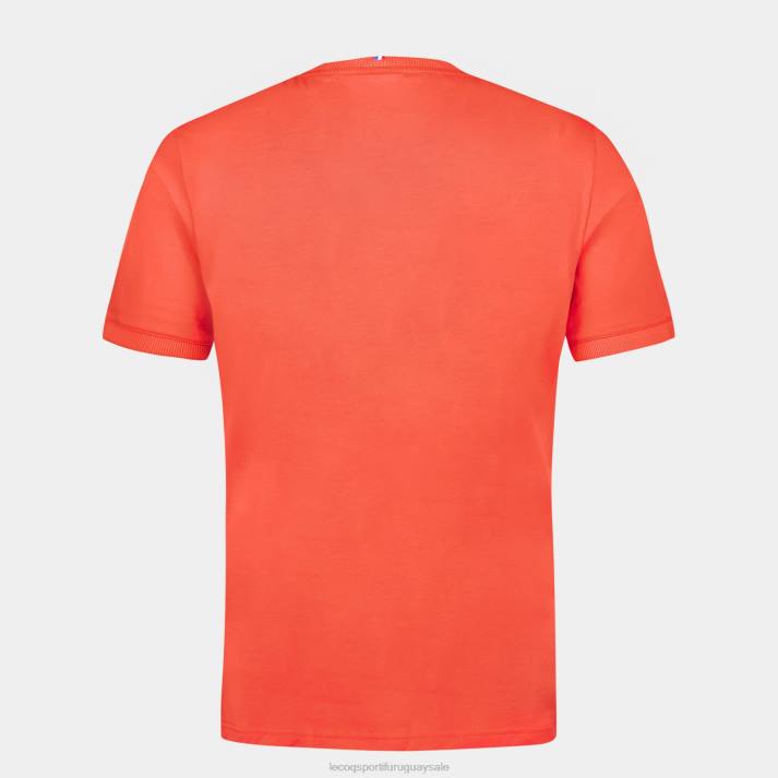 ropa XFVP152 hombres Le Coq Sportif camiseta de moda naranja