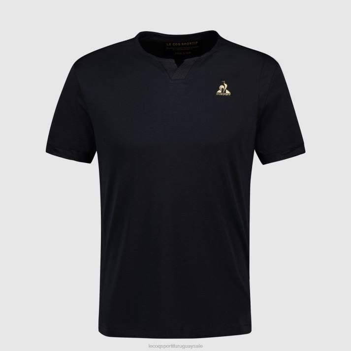ropa XFVP155 hombres Le Coq Sportif camiseta de moda negro