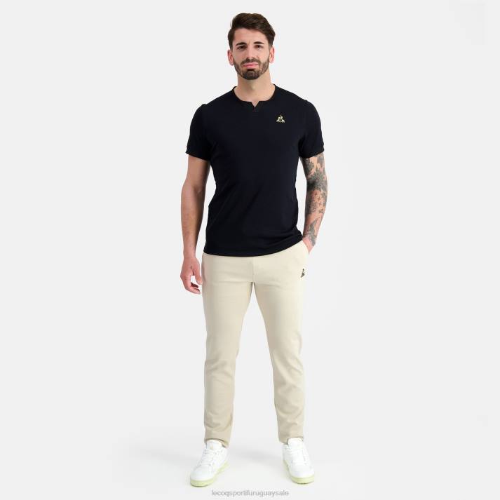 ropa XFVP155 hombres Le Coq Sportif camiseta de moda negro