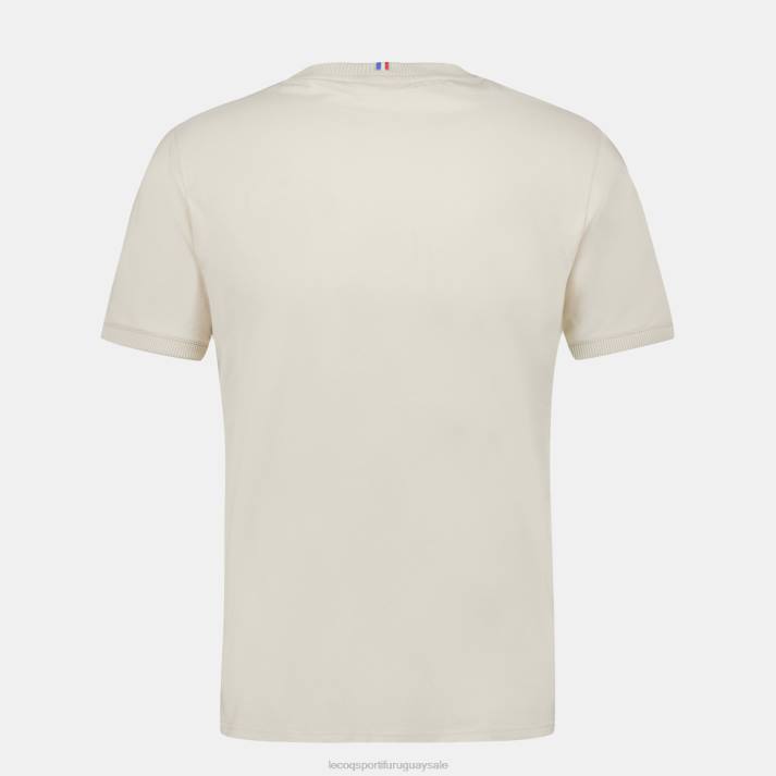 ropa XFVP156 hombres Le Coq Sportif camiseta de moda marrón