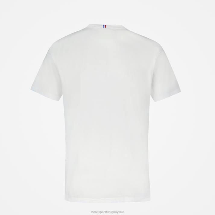 ropa XFVP162 hombres Le Coq Sportif camiseta de moda blanca
