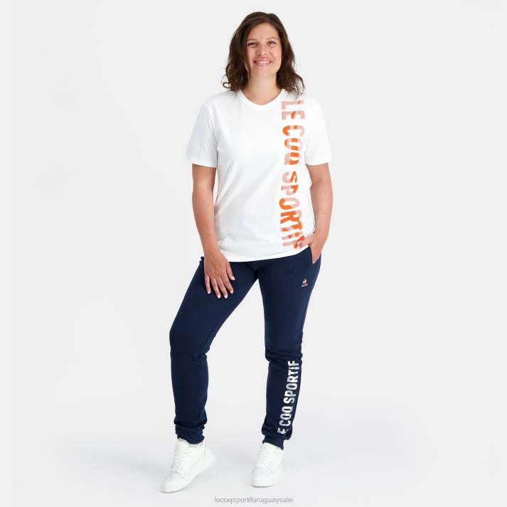 ropa XFVP162 hombres Le Coq Sportif camiseta de moda blanca