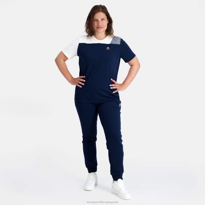 ropa XFVP167 hombres Le Coq Sportif camiseta de moda azul