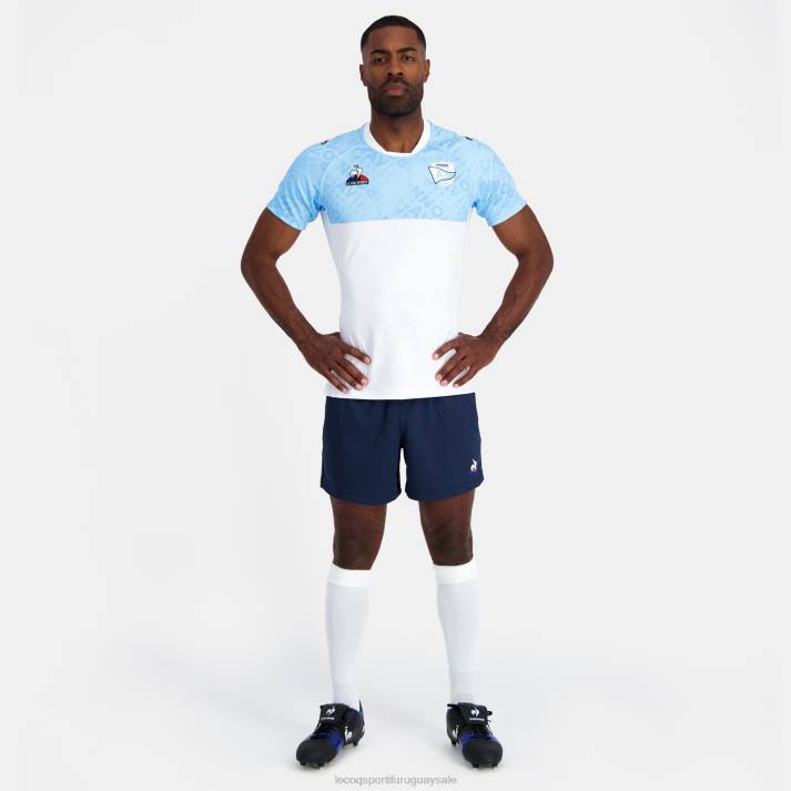 ropa XFVP168 hombres Le Coq Sportif camiseta de moda azul