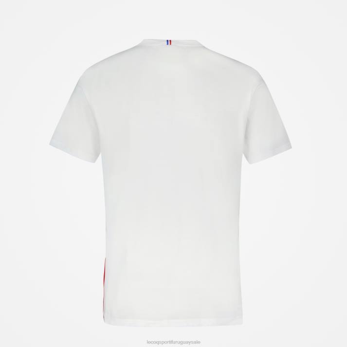 ropa XFVP170 hombres Le Coq Sportif camiseta de moda blanca