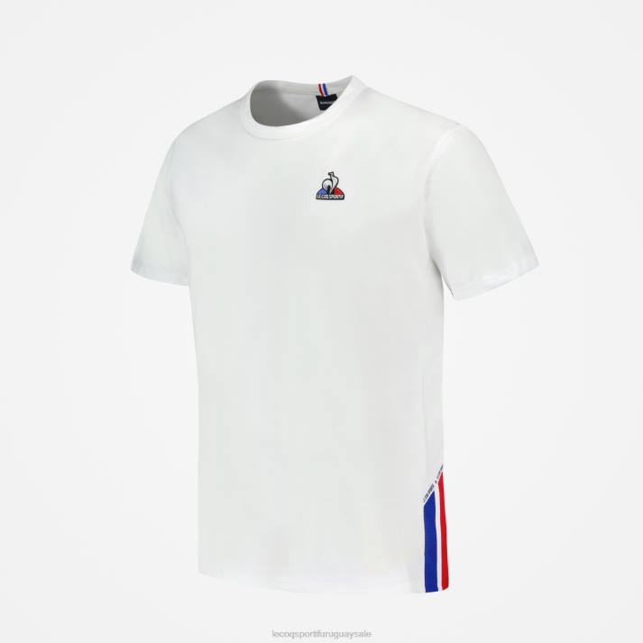 ropa XFVP170 hombres Le Coq Sportif camiseta de moda blanca