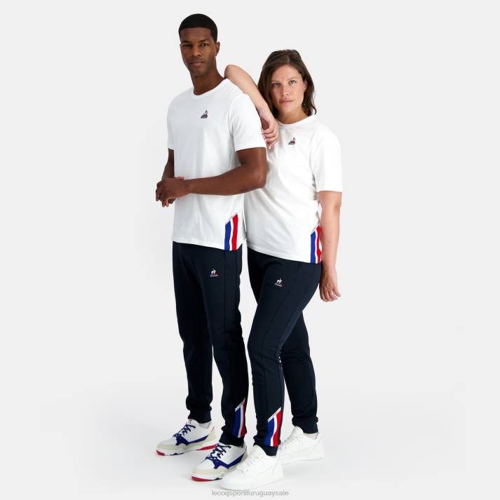 ropa XFVP170 hombres Le Coq Sportif camiseta de moda blanca