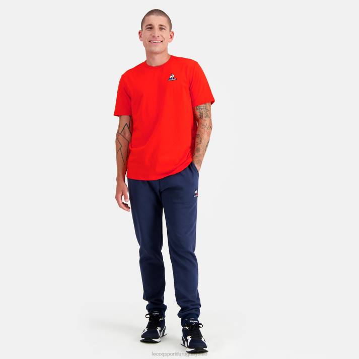 ropa XFVP171 hombres Le Coq Sportif camiseta de moda roja