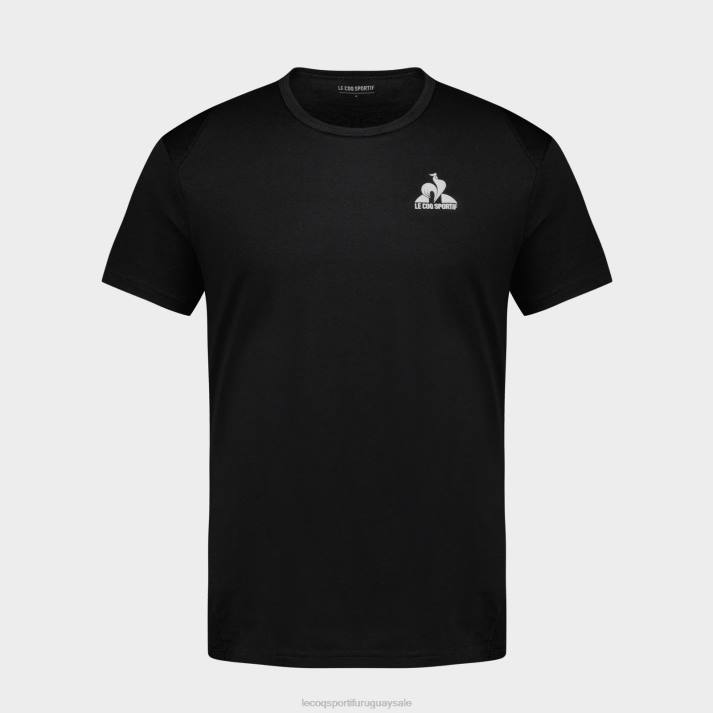 ropa XFVP174 hombres Le Coq Sportif camiseta de moda negro