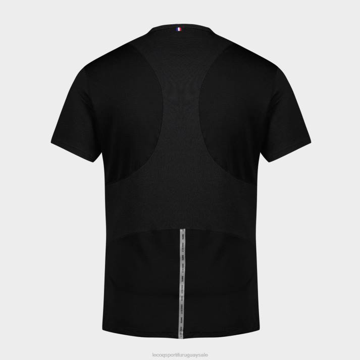 ropa XFVP174 hombres Le Coq Sportif camiseta de moda negro
