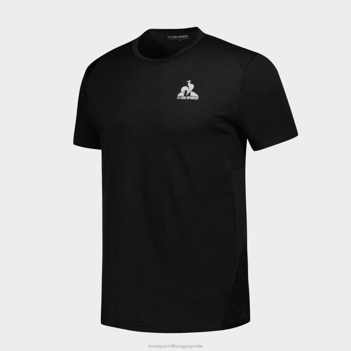 ropa XFVP174 hombres Le Coq Sportif camiseta de moda negro