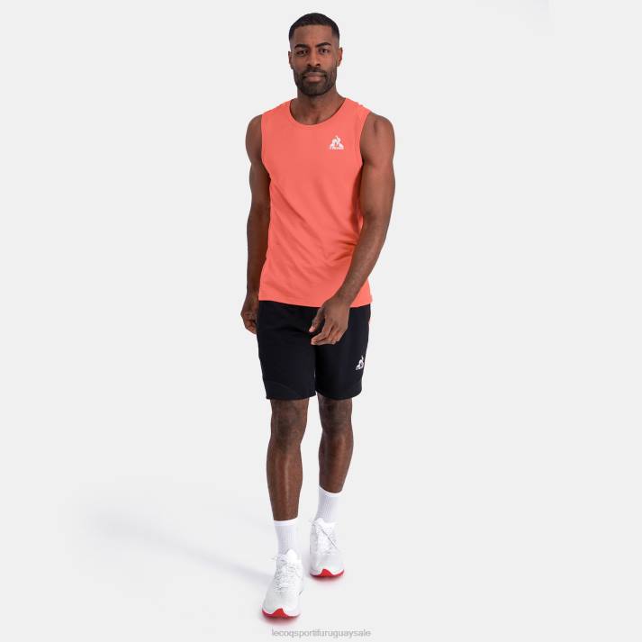 ropa XFVP175 hombres Le Coq Sportif chaleco naranja