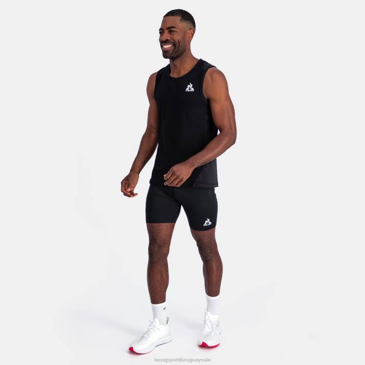 ropa XFVP177 hombres Le Coq Sportif chaleco negro