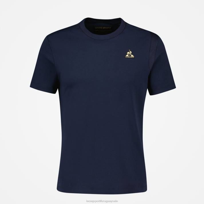 ropa XFVP183 hombres Le Coq Sportif camiseta azul