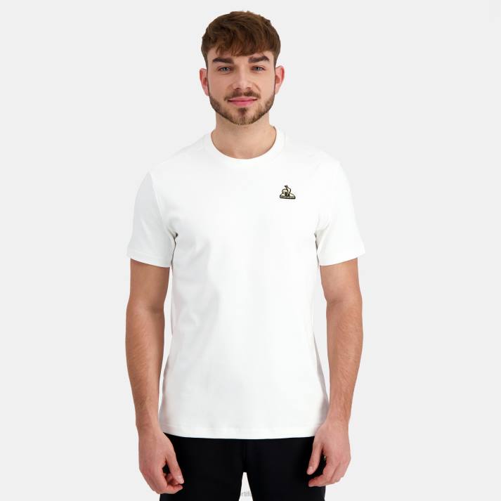 ropa XFVP184 hombres Le Coq Sportif camiseta blanca