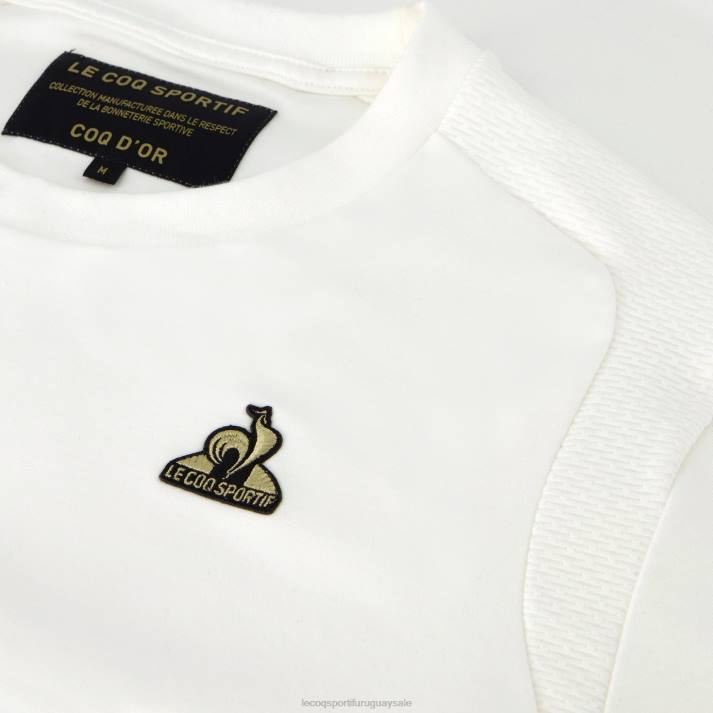 ropa XFVP184 hombres Le Coq Sportif camiseta blanca