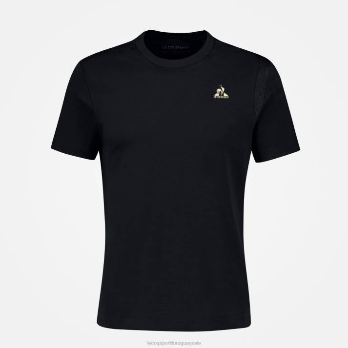 ropa XFVP185 hombres Le Coq Sportif camiseta negra