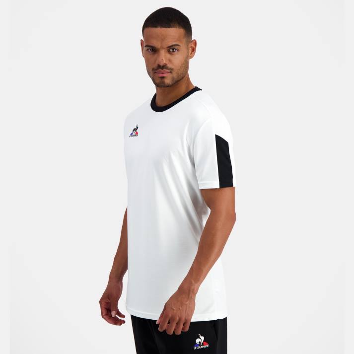 ropa XFVP186 hombres Le Coq Sportif camiseta blanca