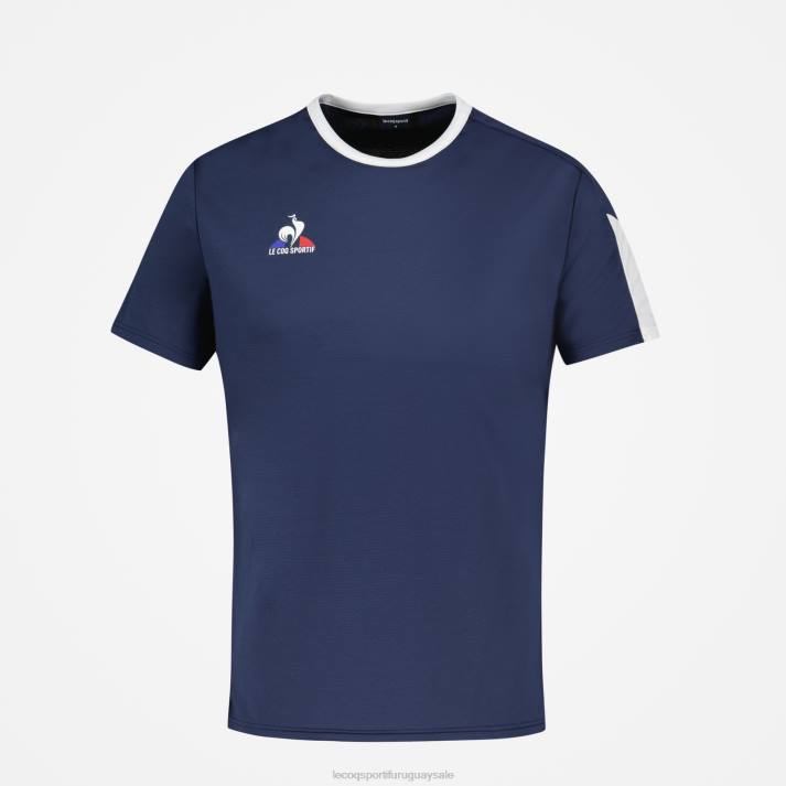 ropa XFVP187 hombres Le Coq Sportif camiseta azul