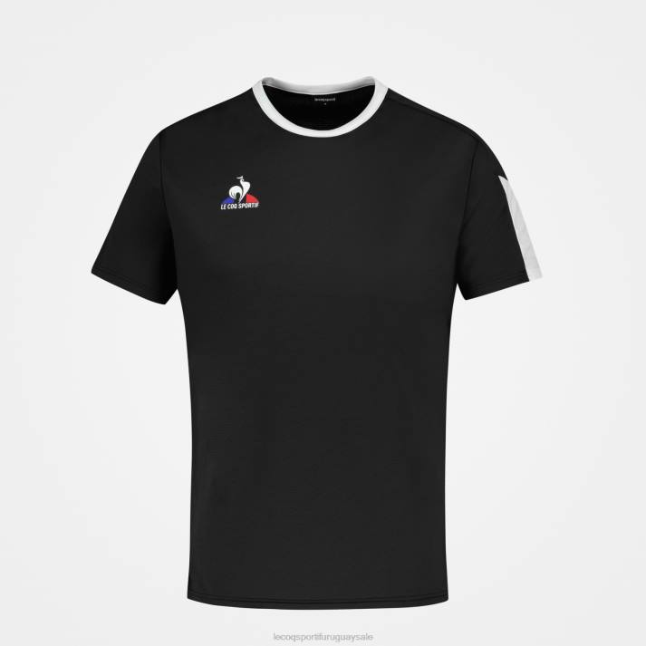 ropa XFVP188 hombres Le Coq Sportif camiseta negra