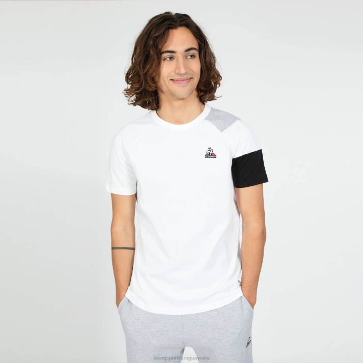 ropa XFVP189 hombres Le Coq Sportif camiseta blanca