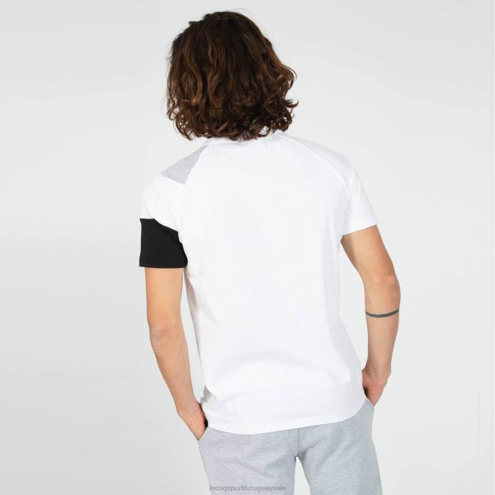 ropa XFVP189 hombres Le Coq Sportif camiseta blanca