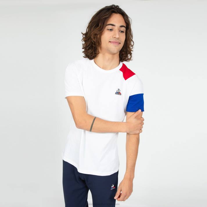 ropa XFVP191 hombres Le Coq Sportif camiseta blanca