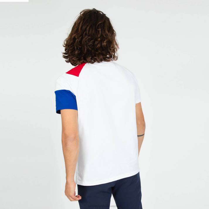 ropa XFVP191 hombres Le Coq Sportif camiseta blanca