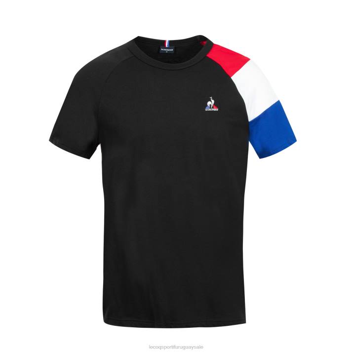 ropa XFVP192 hombres Le Coq Sportif camiseta negra