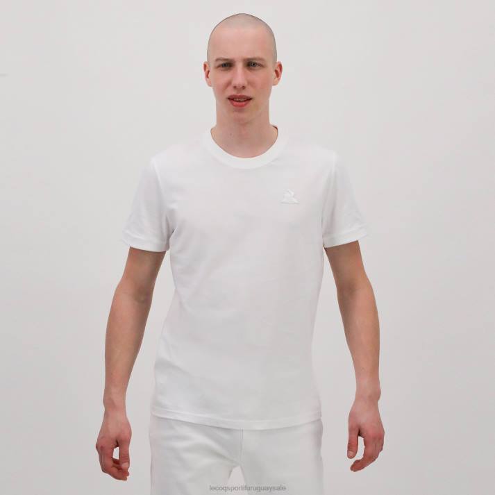 ropa XFVP194 hombres Le Coq Sportif camiseta blanca