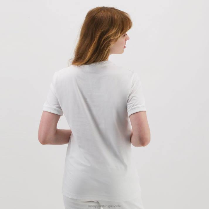 ropa XFVP194 hombres Le Coq Sportif camiseta blanca