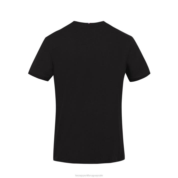 ropa XFVP195 hombres Le Coq Sportif camiseta negra
