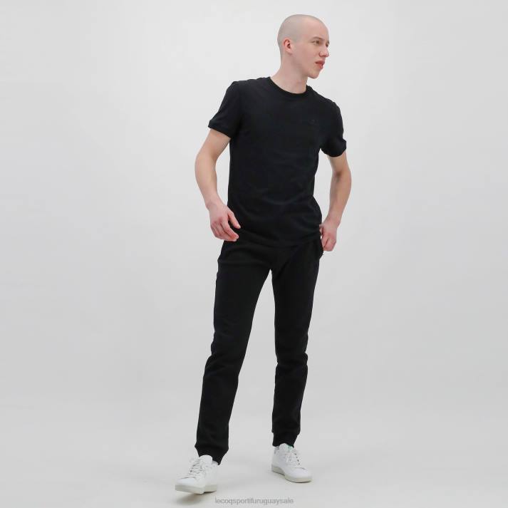 ropa XFVP195 hombres Le Coq Sportif camiseta negra