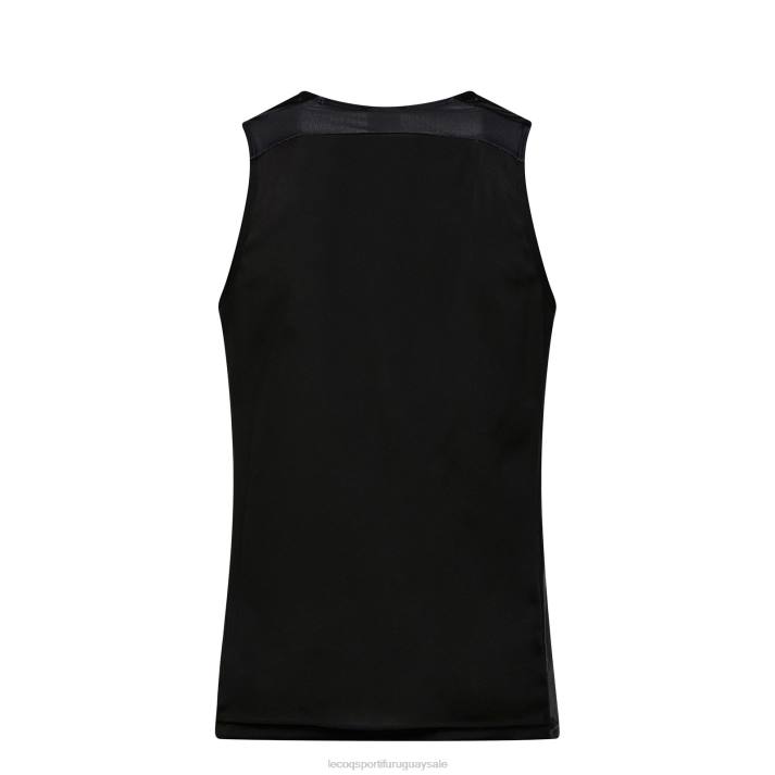 ropa XFVP198 hombres Le Coq Sportif chaleco negro